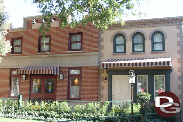 Some day time shots of the new First Aid and Wish Lounge facades.  Last visit it was dark when I stopped by.