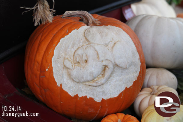 A classic Mickey pumpkin