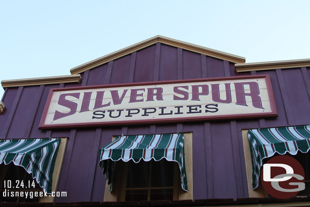 The Silver Spur Supplies store has been taken over by Christmas merchandise.