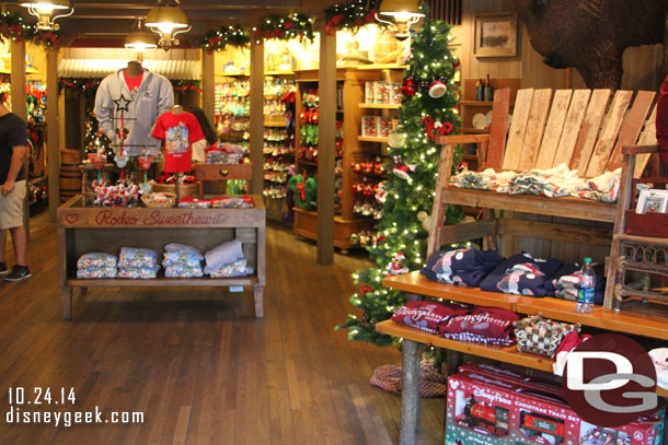 A look around the store at the Christmas merchandise and displays.