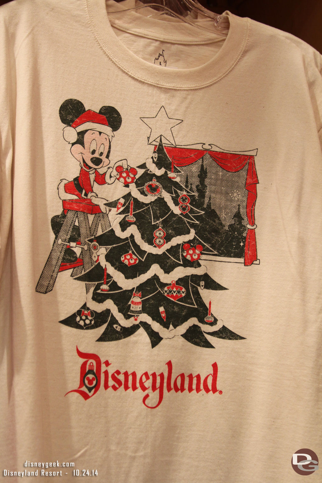 A classic/vintage Disneyland Christmas shirt.