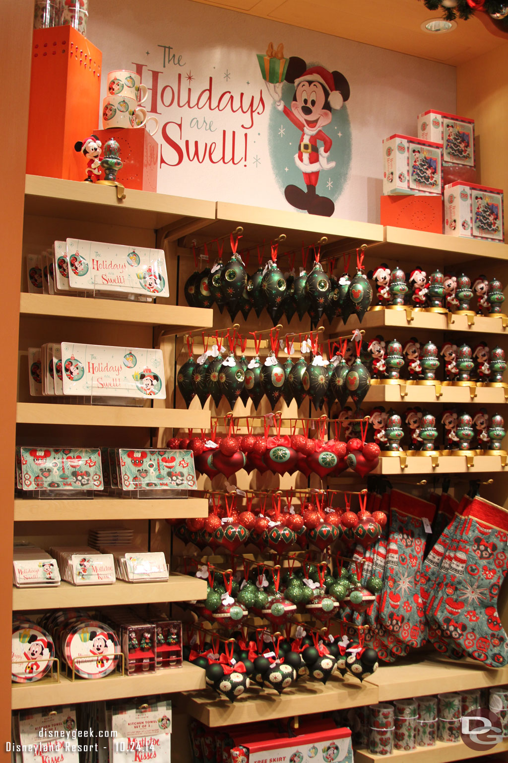 Another display of Christmas merchandise.