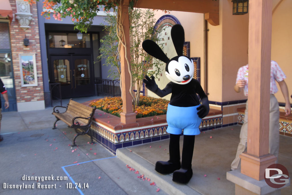 Oswald greeted me on Buena Vista Street