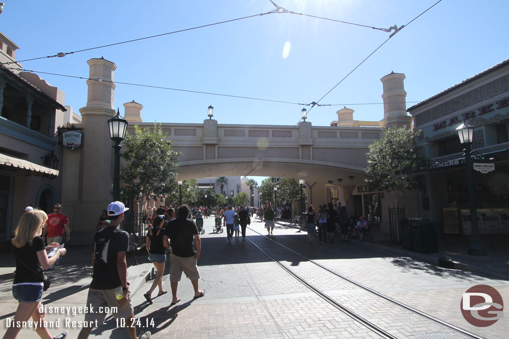 Buena Vista Street this afternoon