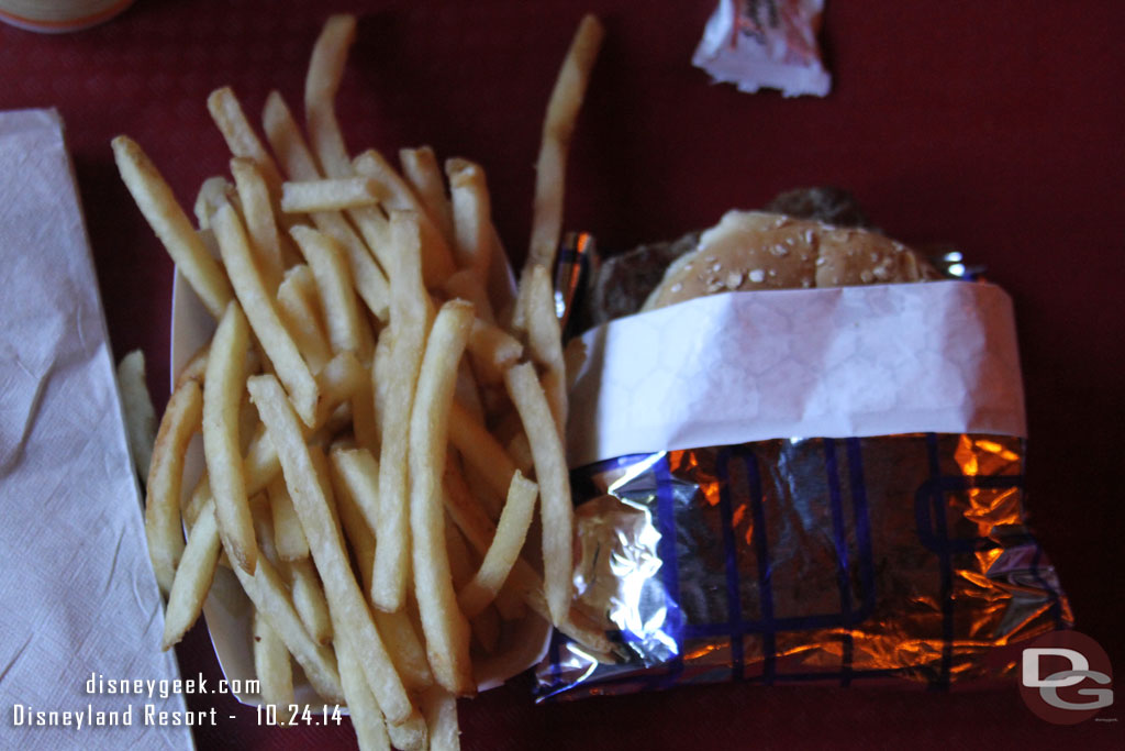 yeah!  Shoe string fries were at the Village Haus today.  So much better than the regular fries they have had.