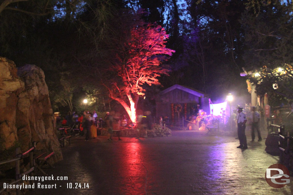 The Big Thunder Trail had many of its effects on.  This was about 5 to 7:00 and closing.