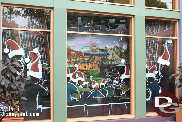 Arrived at the Disneyland Resort before park opening Friday.  A look at a World of Disney window as I walked from the tram to the park.