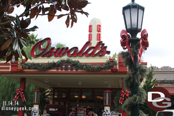 First stop today Disney California Adventure.  I was in the park just after 8:30am, it did not open until 9:00am so had some time to roam around Buena Vista Street.