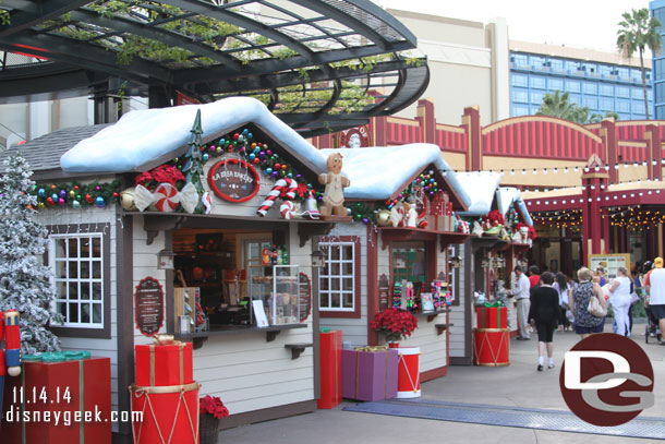 The village is set up in front of the AMC as well as Earl of Sandwich.