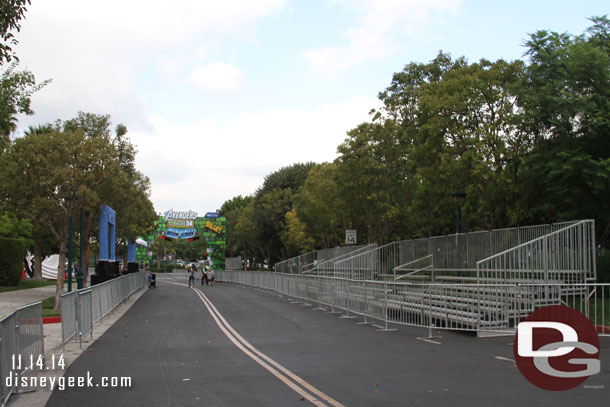 This weekend is the Avengers Super Heroes Half Marathon.  This is the finish line.