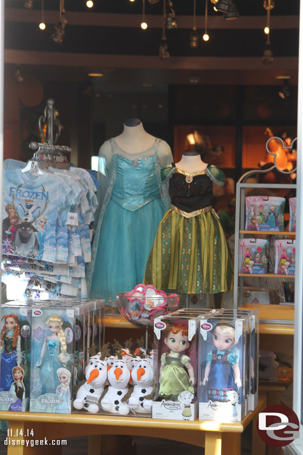 More Frozen merchandise at the Fantasia Gift store.