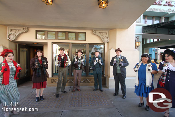 Time for the Buena Vista Street Community Bell Ringers.