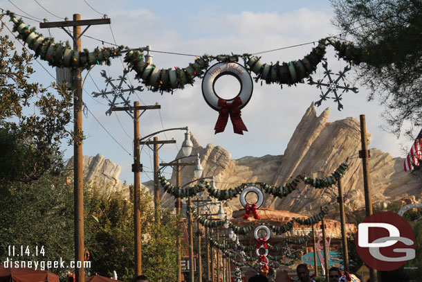 A look down Route 66 into Cars Land.