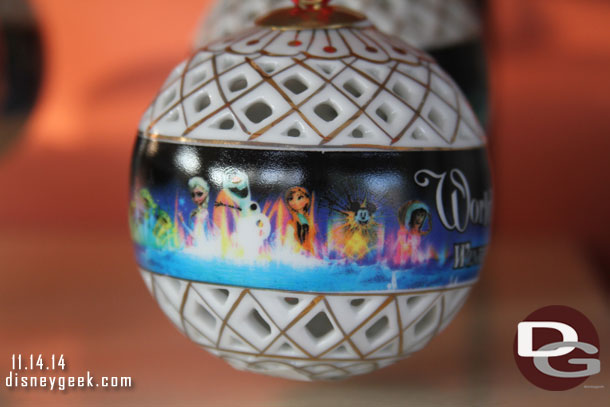 World of Color Winter Dream ornaments.