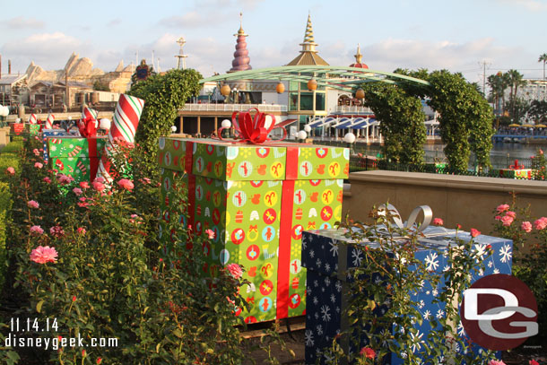 Presents in Paradise Park for World of Color Winter Dreams.