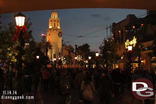 Looking toward Carthay Circle from under the Hyperion Bridge.