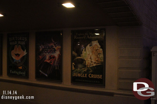 Did not notice this earlier.. but no Jingle Cruise poster yet as you enter Disneyland.  Still the Jungle Cruise.