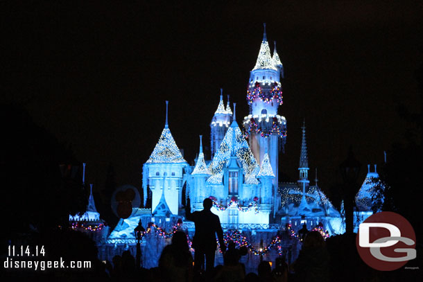 Time for the Sleeping Beauty Castle Wintertime Enchantment moment.