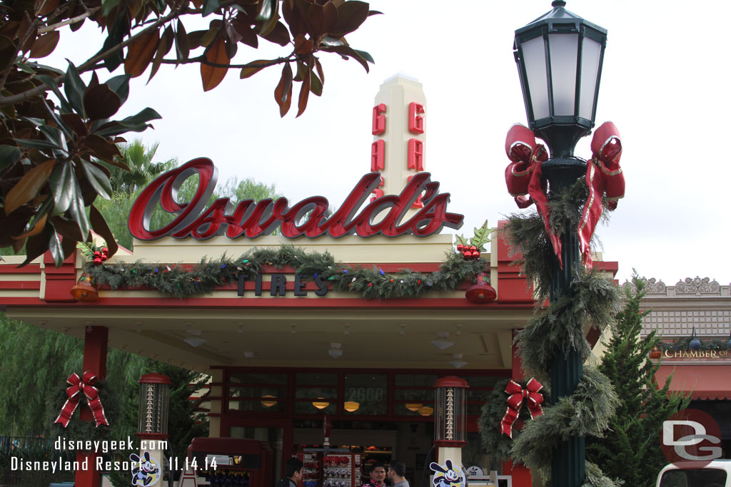 First stop today Disney California Adventure.  I was in the park just after 8:30am, it did not open until 9:00am so had some time to roam around Buena Vista Street.