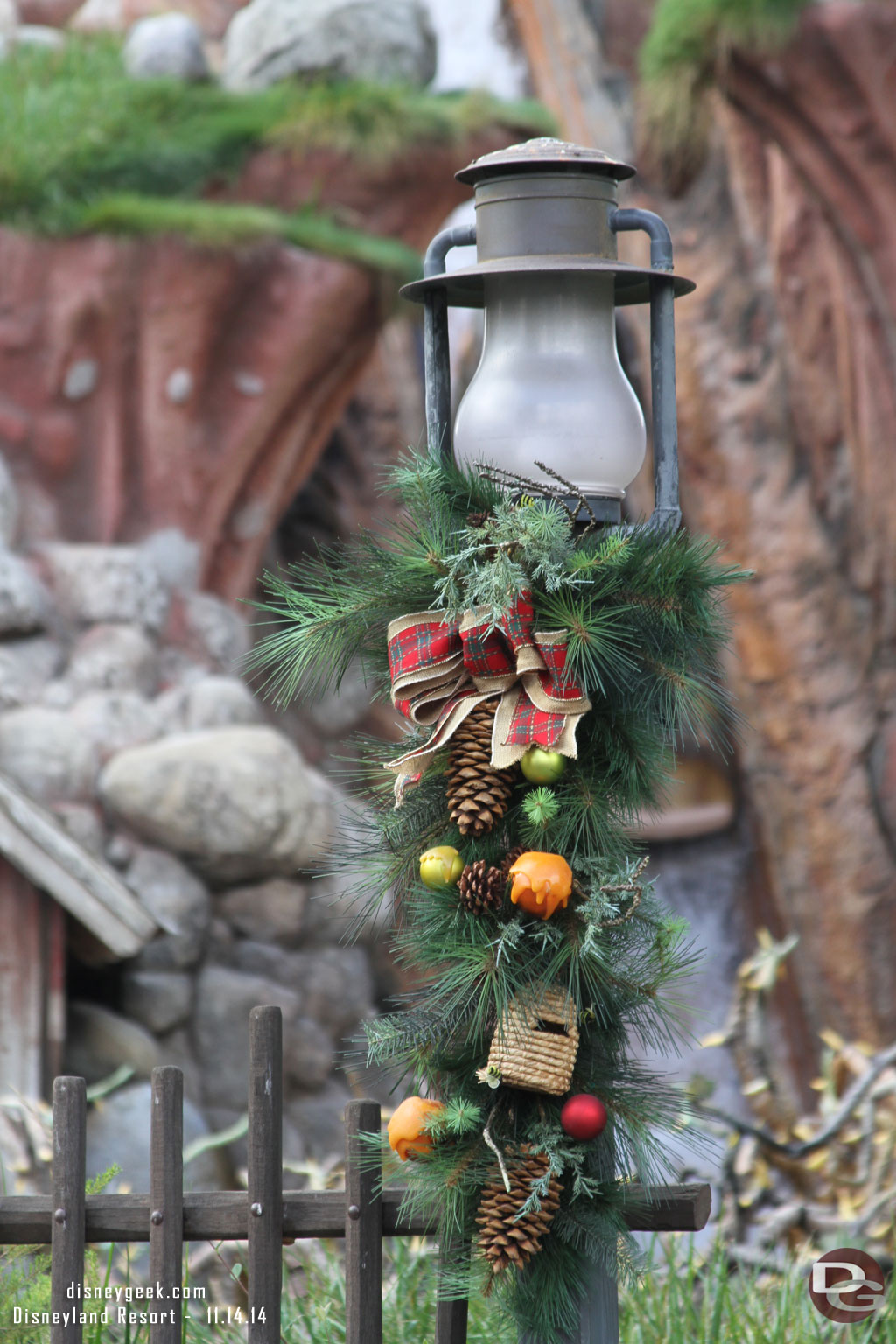 A walk through Critter Country to check out the Christmas decorations.