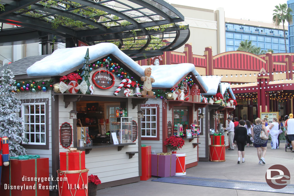 The village is set up in front of the AMC as well as Earl of Sandwich.