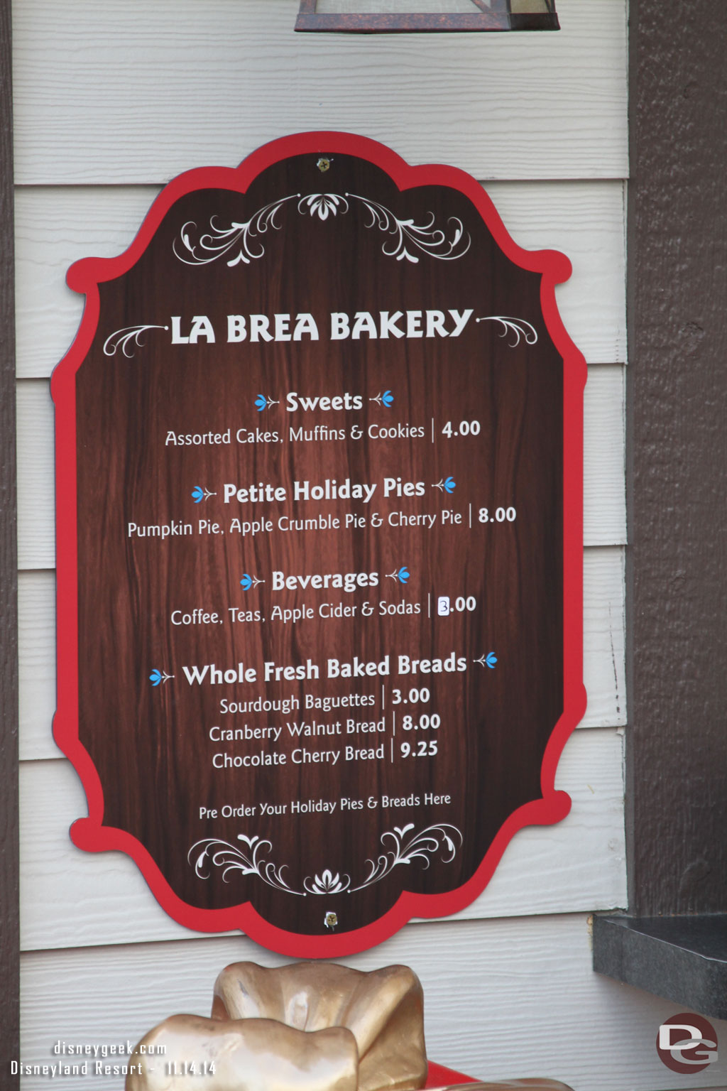 The La Brea Bakery Menu