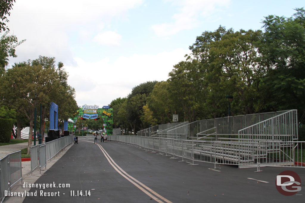 This weekend is the Avengers Super Heroes Half Marathon.  This is the finish line.