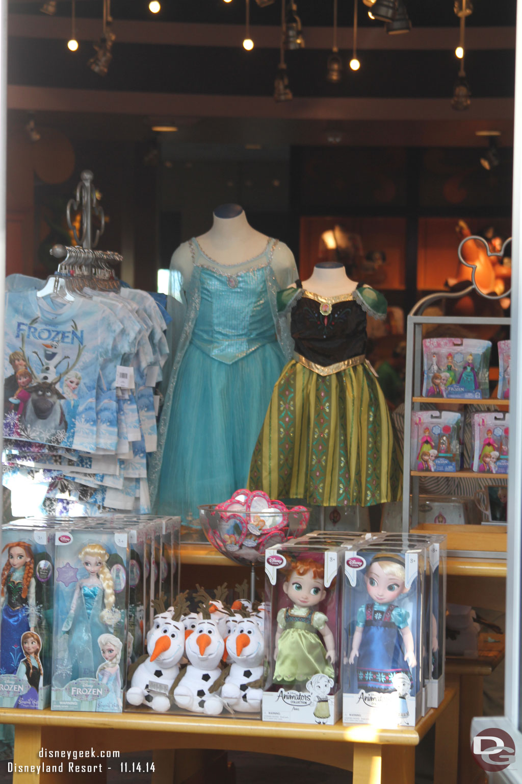 More Frozen merchandise at the Fantasia Gift store.