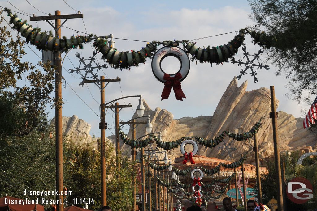 A look down Route 66 into Cars Land.