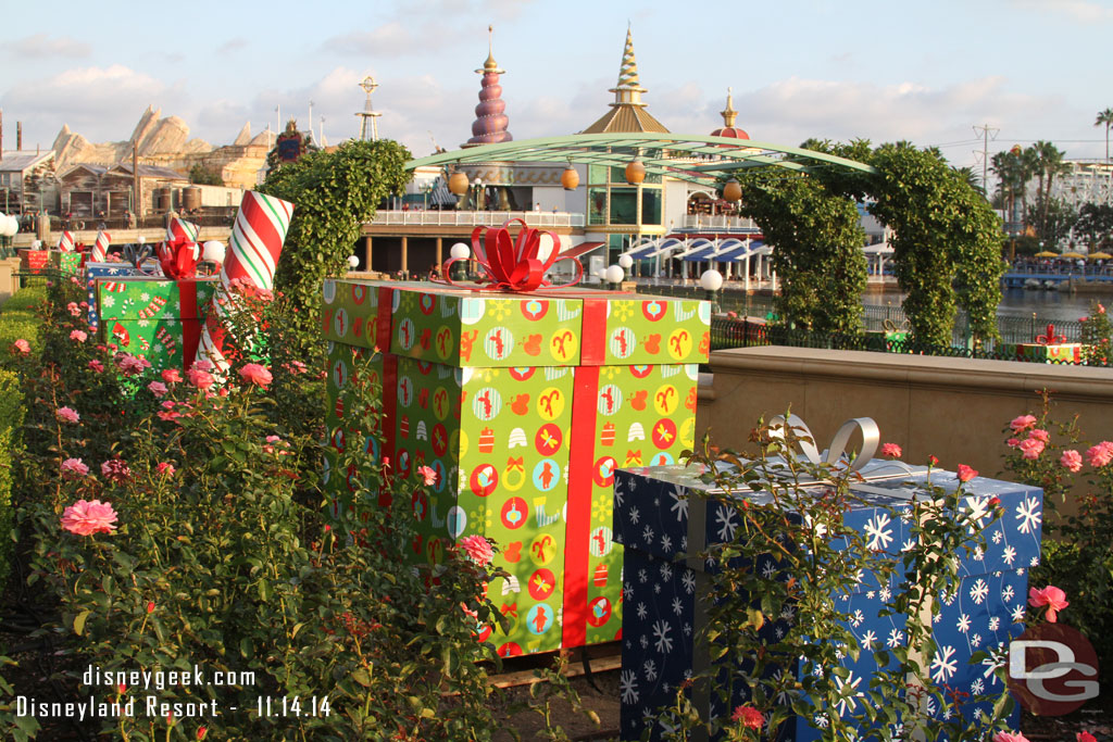 Presents in Paradise Park for World of Color Winter Dreams.