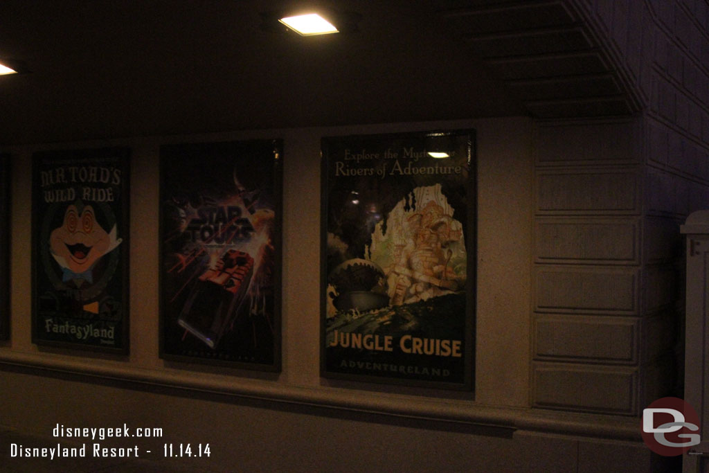 Did not notice this earlier.. but no Jingle Cruise poster yet as you enter Disneyland.  Still the Jungle Cruise.