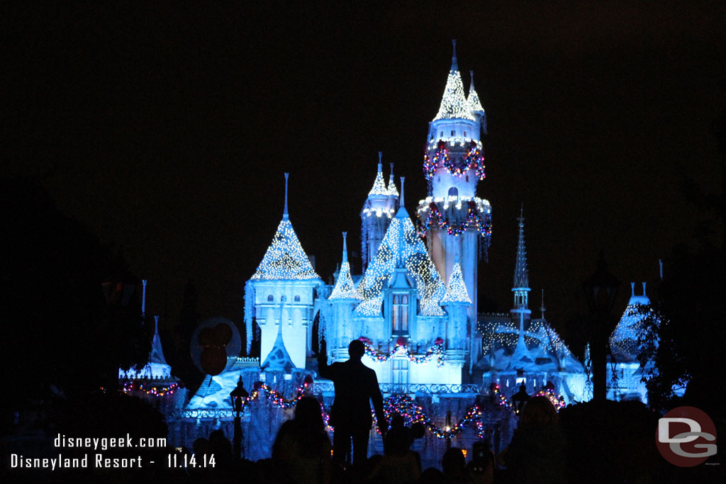 Time for the Sleeping Beauty Castle Wintertime Enchantment moment.