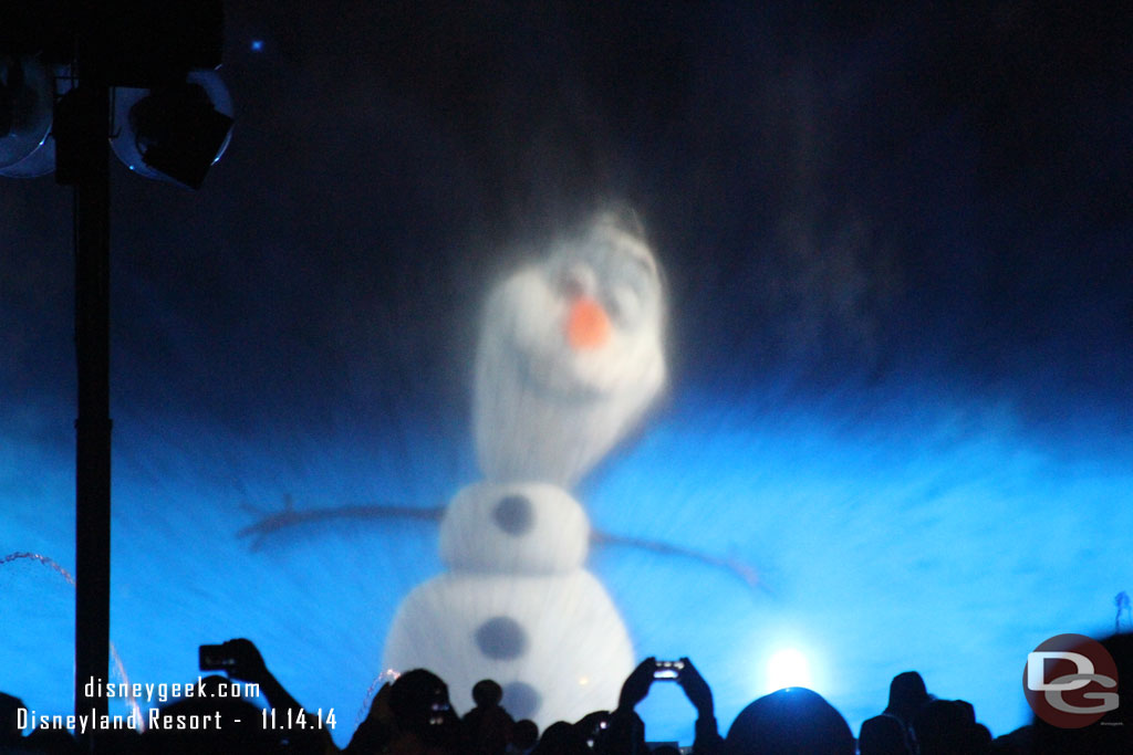 Olaf is still the host.