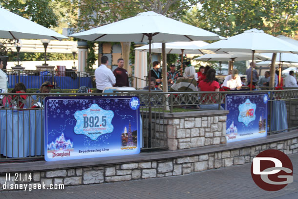 Radio Stations set up in the Small World Mall area.