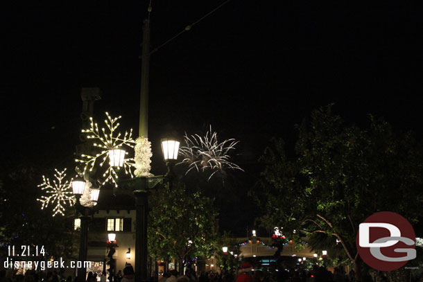 Believe in Holiday Magic was going on at Disneyland as I exited.