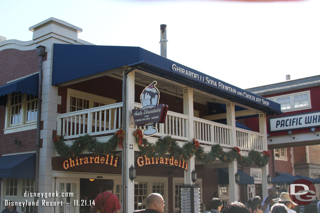 Walked by the Wharf area and Ghirardelli