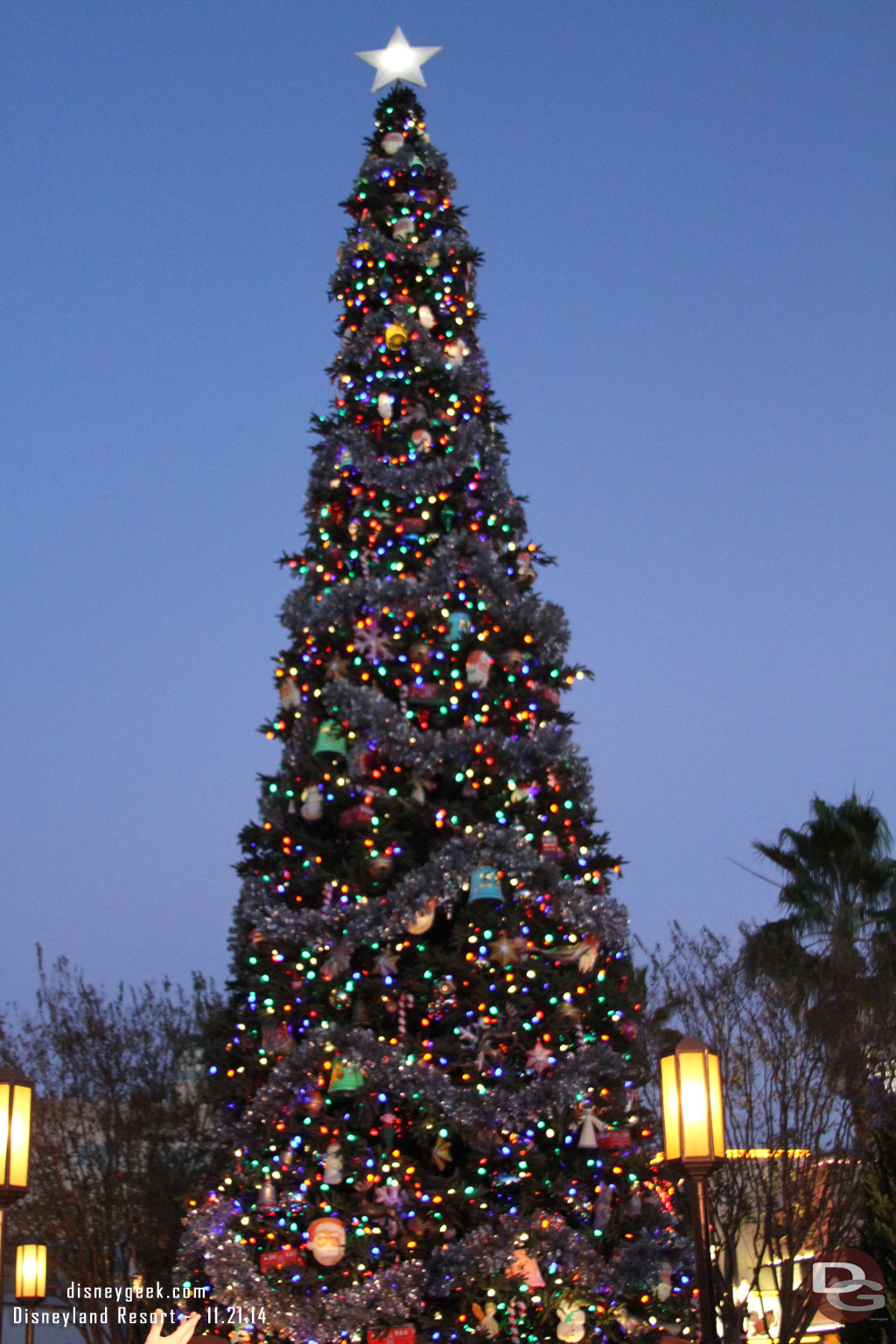 Returned to Buena Vista Street for the Tree Lighting.