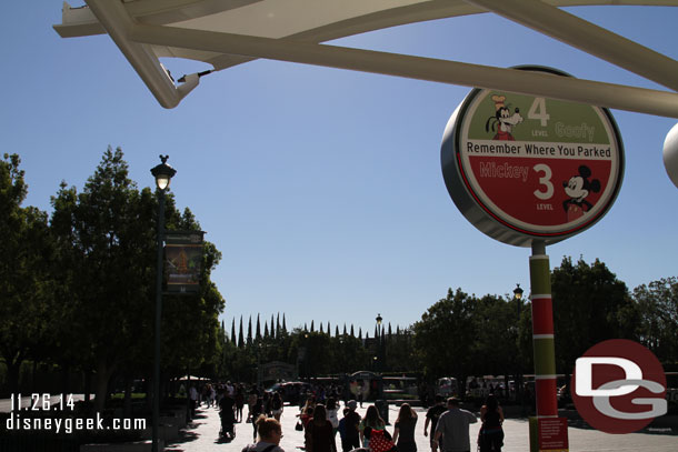 New banners at the Mickey and Friends Tram Stop