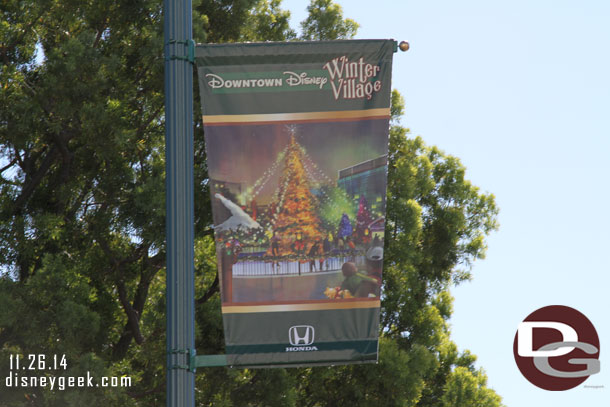 They are advertising the Downtown Disney Winter Village (and Honda)