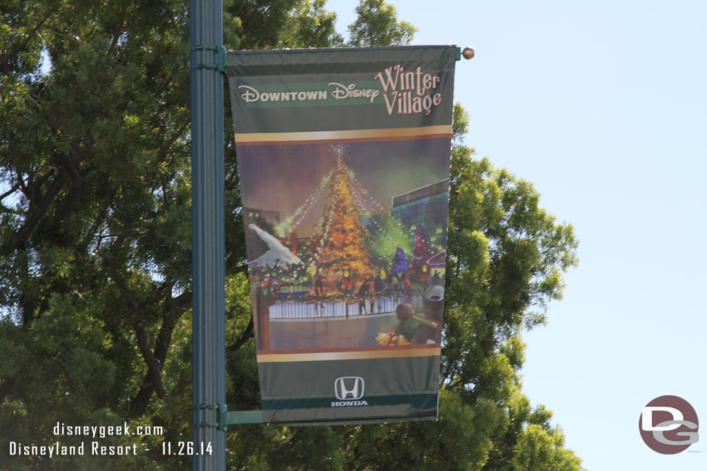 They are advertising the Downtown Disney Winter Village (and Honda)