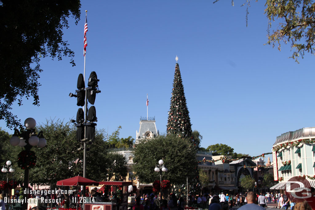 More Candlelight preparations are under way on Main Street with lights being installed in Town Square and on the roof tops.