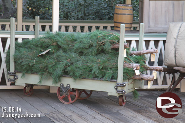 Waiting for the Disneyland Railroad.