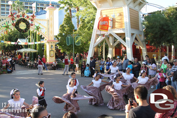 A group of kids performing as we neared Paradise Gardens