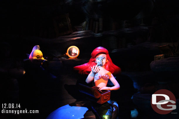 Time to go under the sea with the Little Mermaid (was about a 10 minute wait).