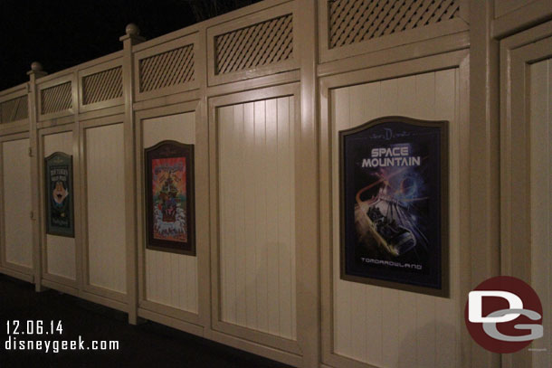 More attraction posters as you reach the Town Square gate.