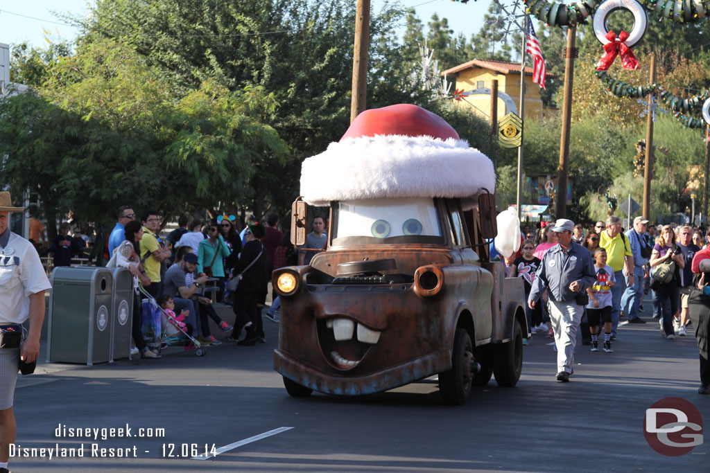 Santa Mater rolling down Route 66