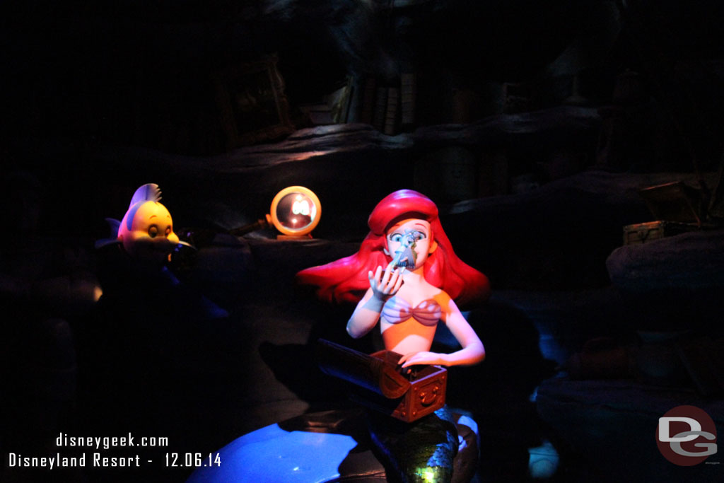 Time to go under the sea with the Little Mermaid (was about a 10 minute wait).