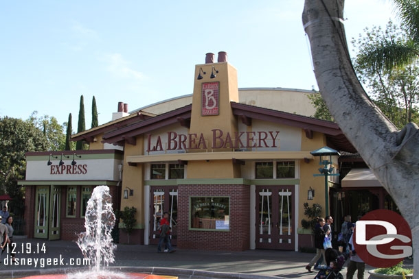 Noticed a sign in the La Brea Bakery window.