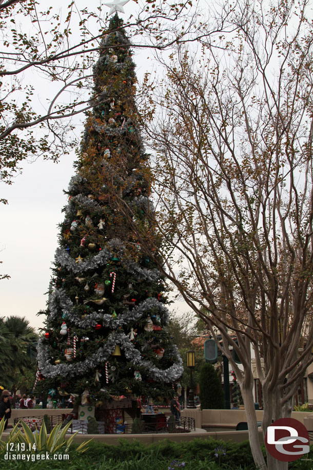 The Buena Vista Street Christmas Tree