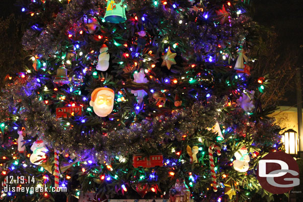 The Buena Vista Street Christmas Tree